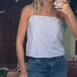 Brandy Melville blue striped top